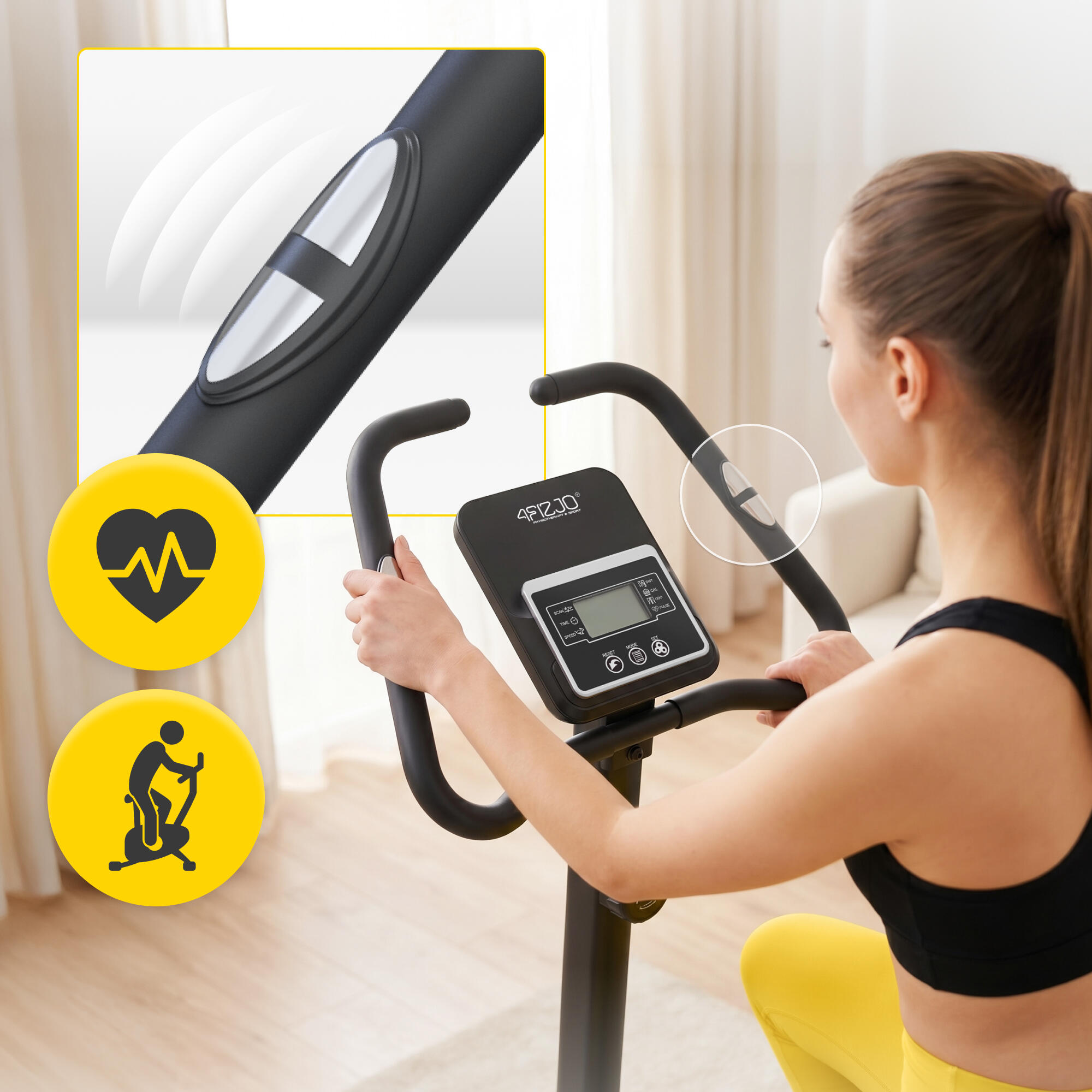 Rower stacjonarny magnetyczny do ćwiczeń w domu MY-PRO 4FIZJO 5/7