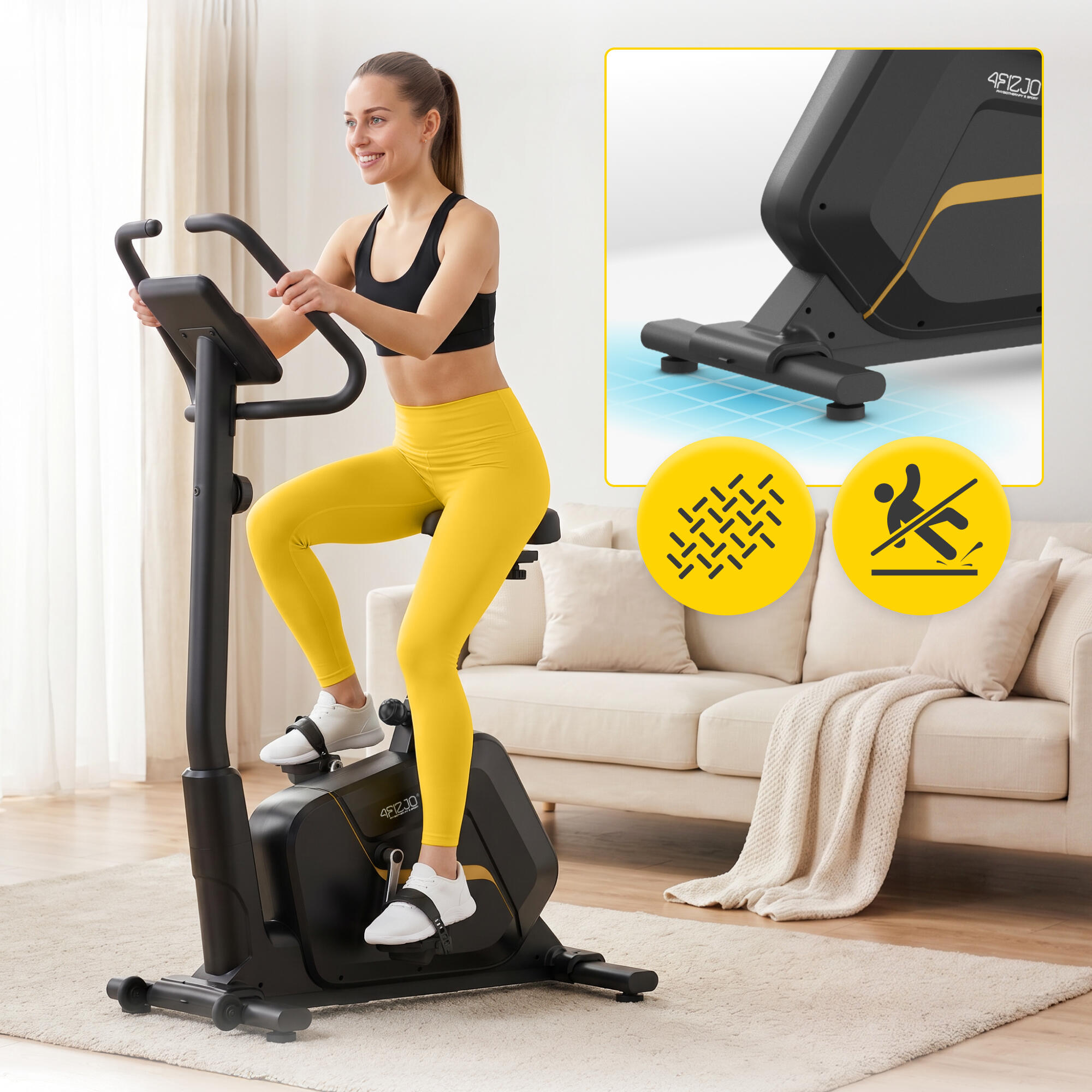 Rower stacjonarny magnetyczny do ćwiczeń w domu MY-PRO 4FIZJO 4/7