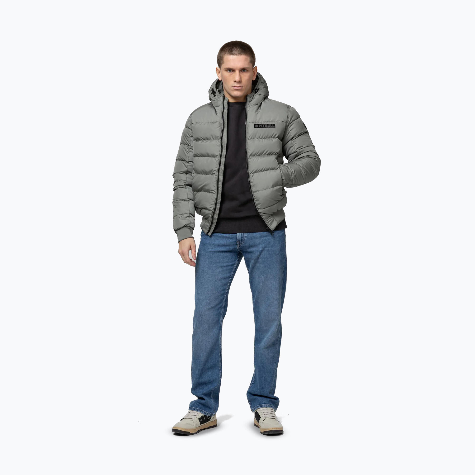 Kurtka zimowa męska Pitbull Dillon Quilted Hooded 2/7