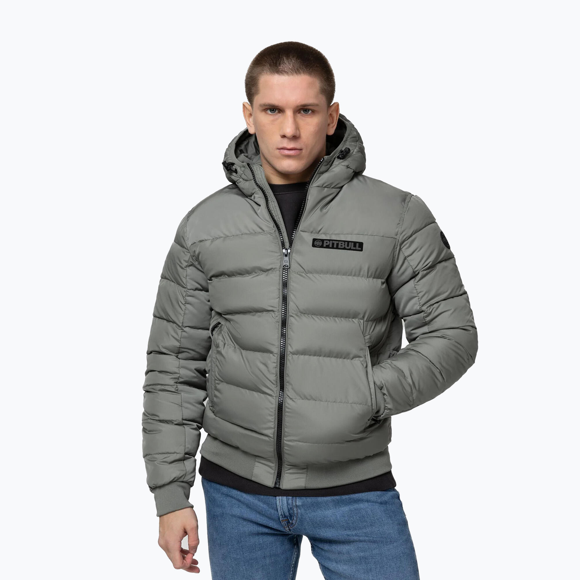 Kurtka zimowa męska Pitbull Dillon Quilted Hooded 4/7