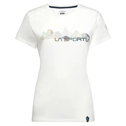 T shirt femme La Sportiva Peaks Night Sky 100% coton manches courtes léger