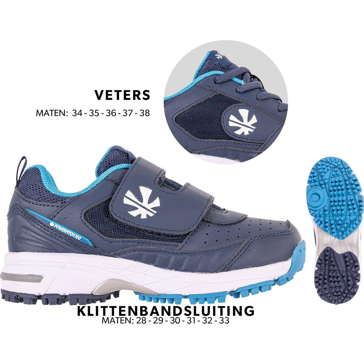 Reece Powerpitch Outdoor Chaussures de Hockey Enfants - Marine 32 2/4