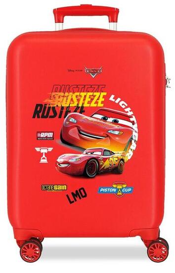 Maleta de cabina Cars rusteze lightyear ABS con capacidad de 28L rojo