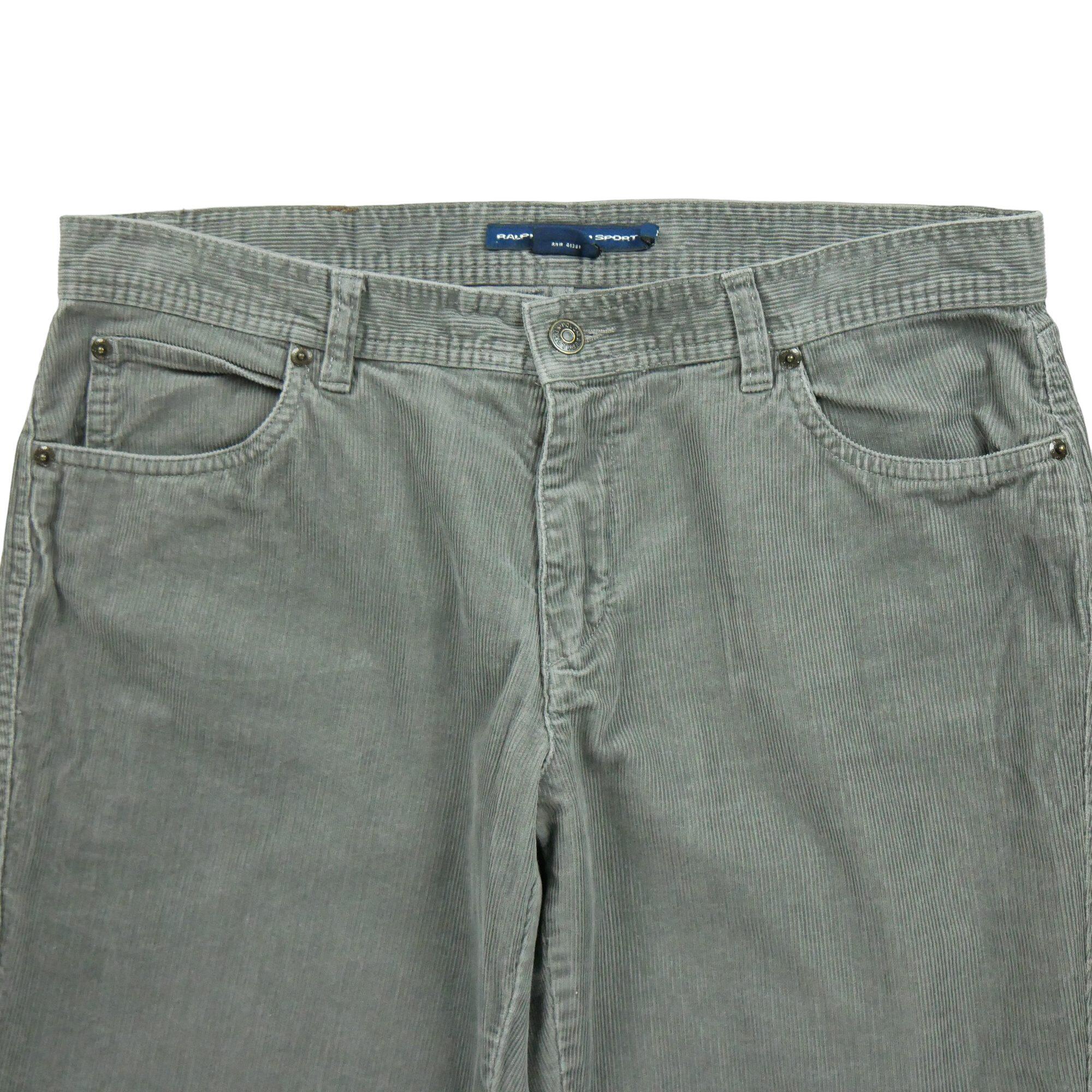 Jeans de pana para mujer en gris 3/7