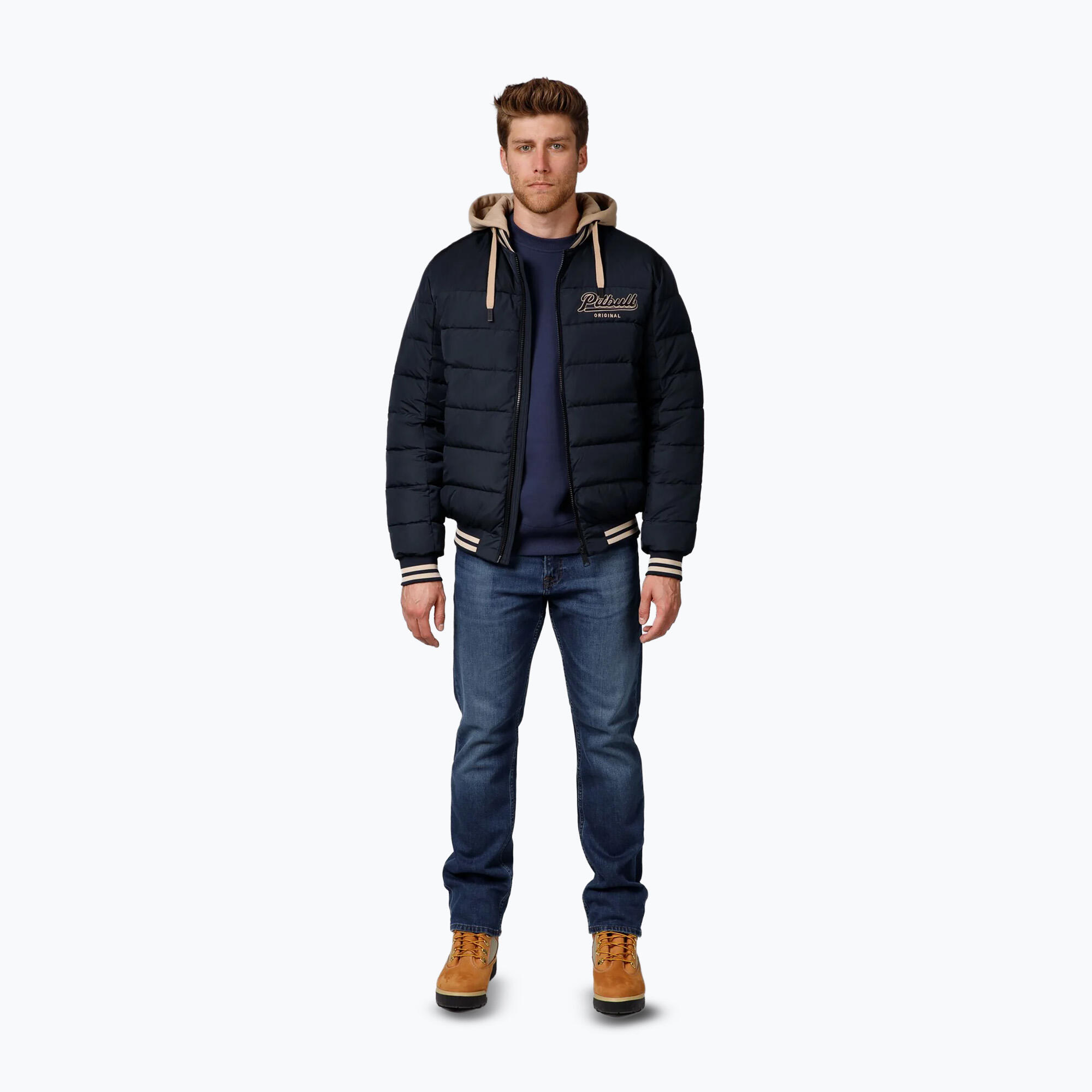 Casaco masculino Pitbull Hidden Quilted Hooded 2/7