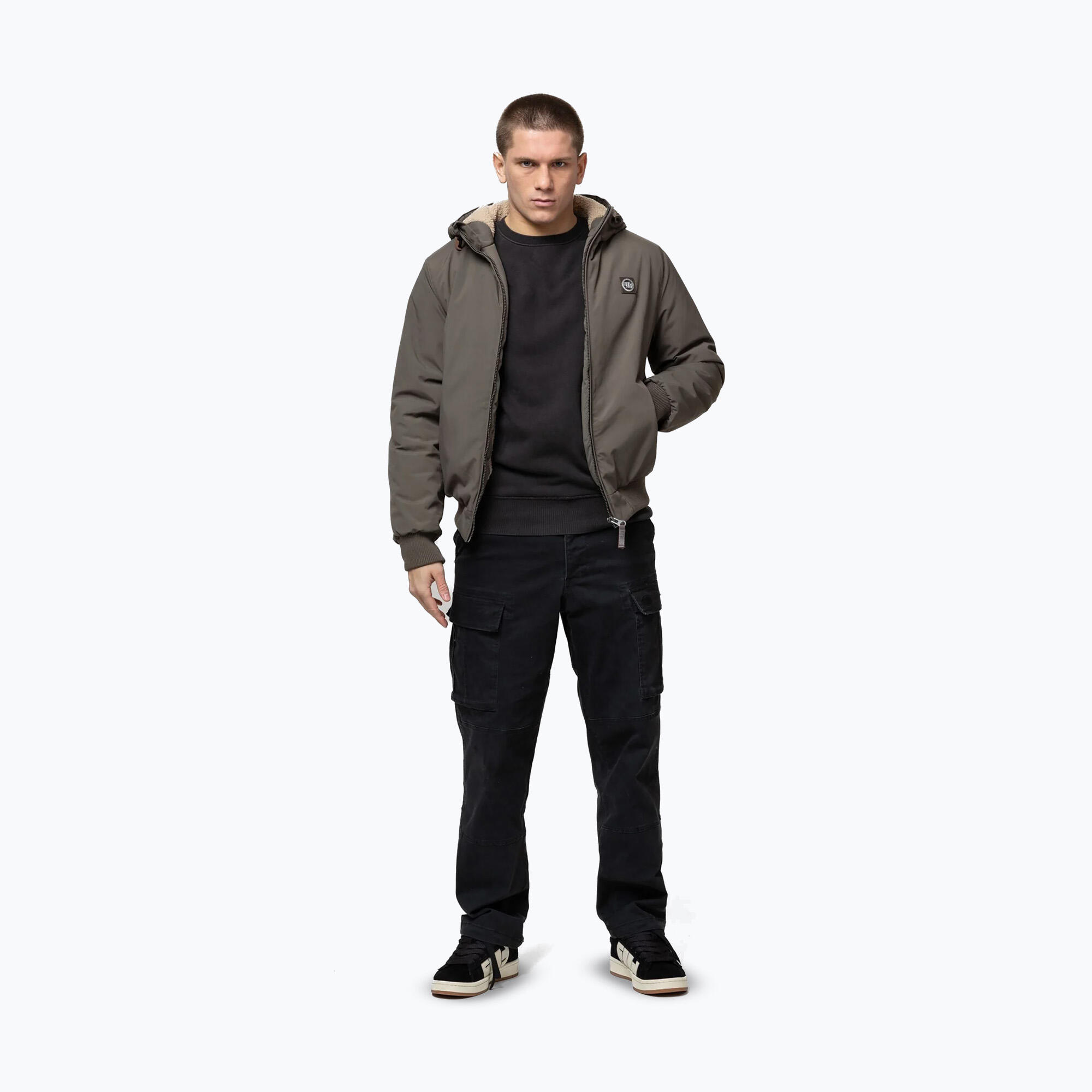 Kurtka zimowa męska Pitbull Elkwood 3 Sherpa Hooded 2/7