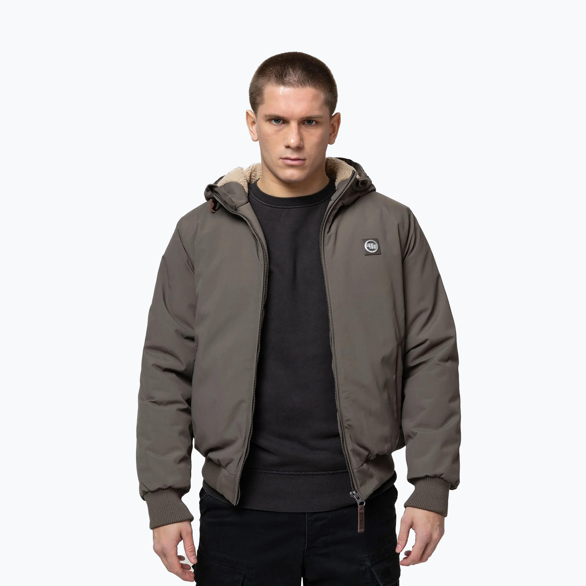Kurtka zimowa męska Pitbull Elkwood 3 Sherpa Hooded 4/7
