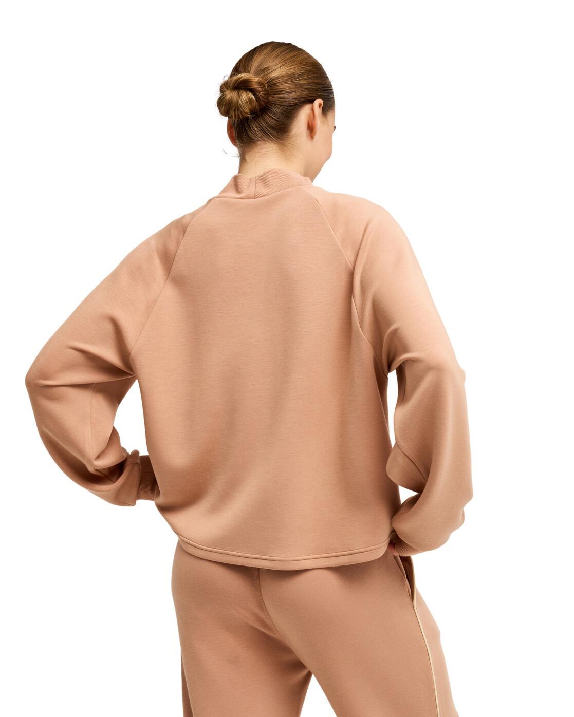 Sport-Sweatshirt RISE & VIBE SWEET HIGH NECK Braun Dames 2/4
