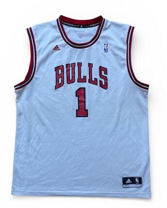 Reconditionné - Maillot NBA Chicago Bulls 2010/2014 Rose - Excellent