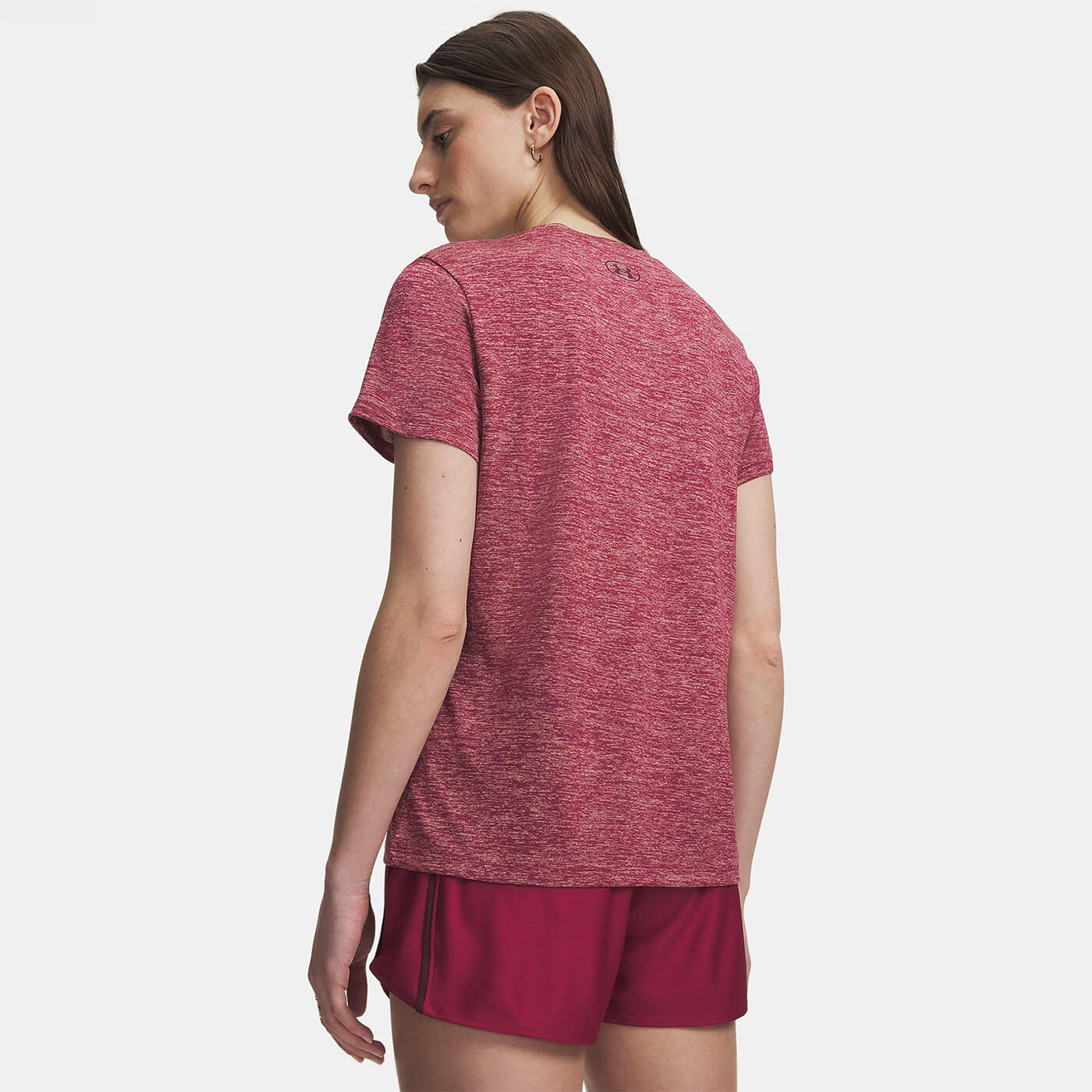Camiseta UA Tech™ Twist de mujer Under Armour Rojo Burdeos 2/3