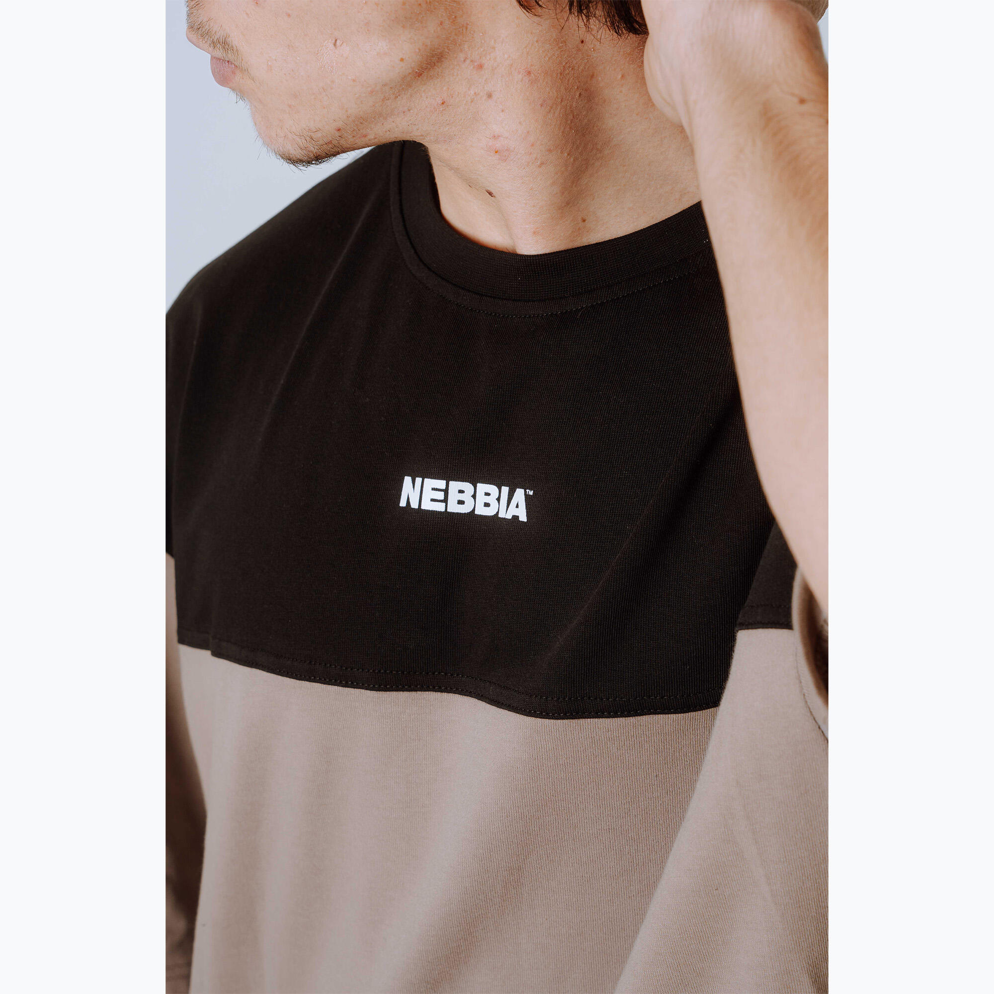 Koszulka treningowa męska NEBBIA Power Oversize 6/7