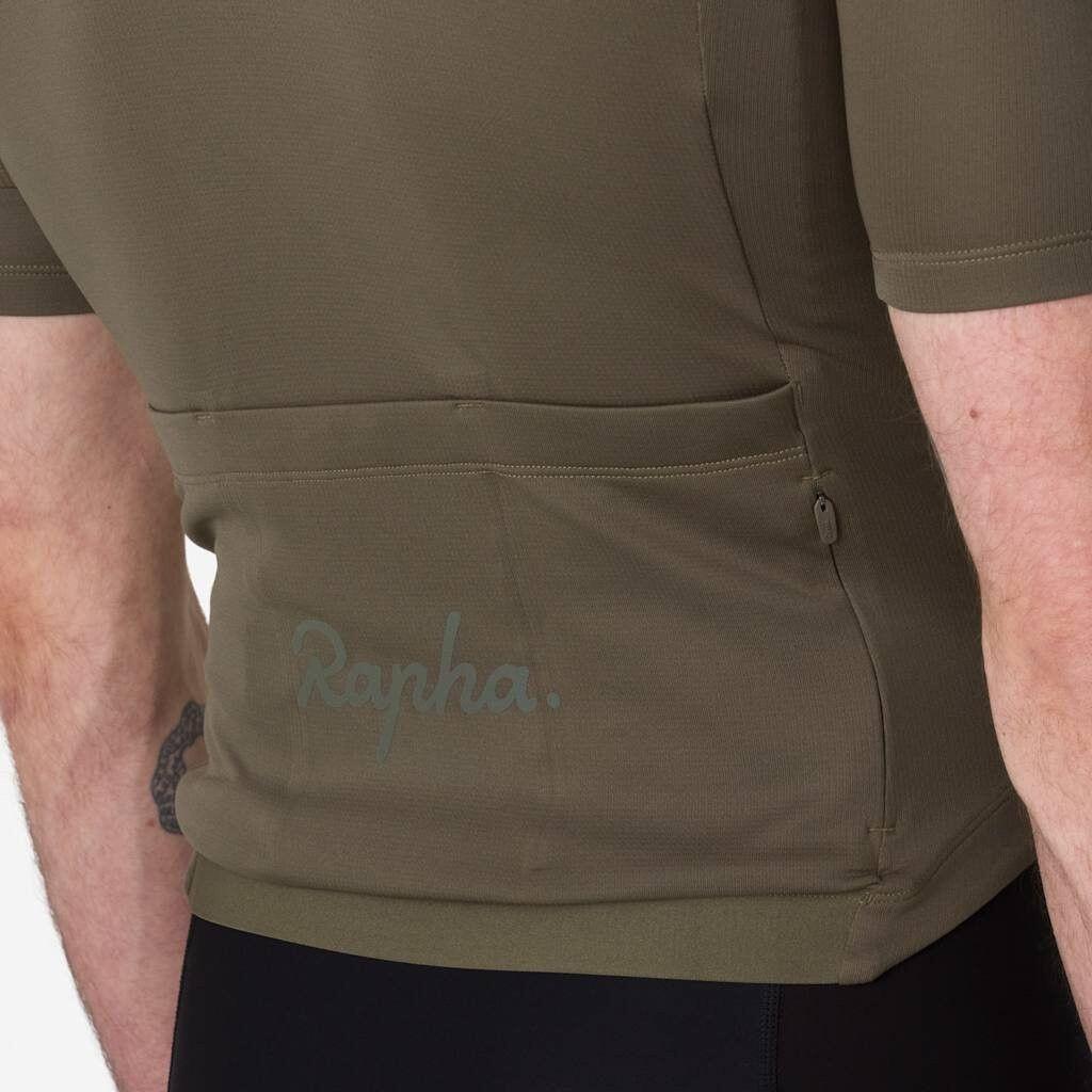Maglia Rapha Brevet Element Khaki da uomo a maniche corte 4/7