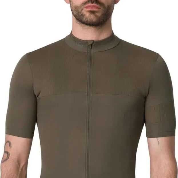 Men's Rapha Brevet Element Khaki short-sleeved jersey