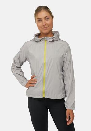 Veste de Running Réfléchissante Femme Coupe-Vent Légère et Compacte avec Capuche