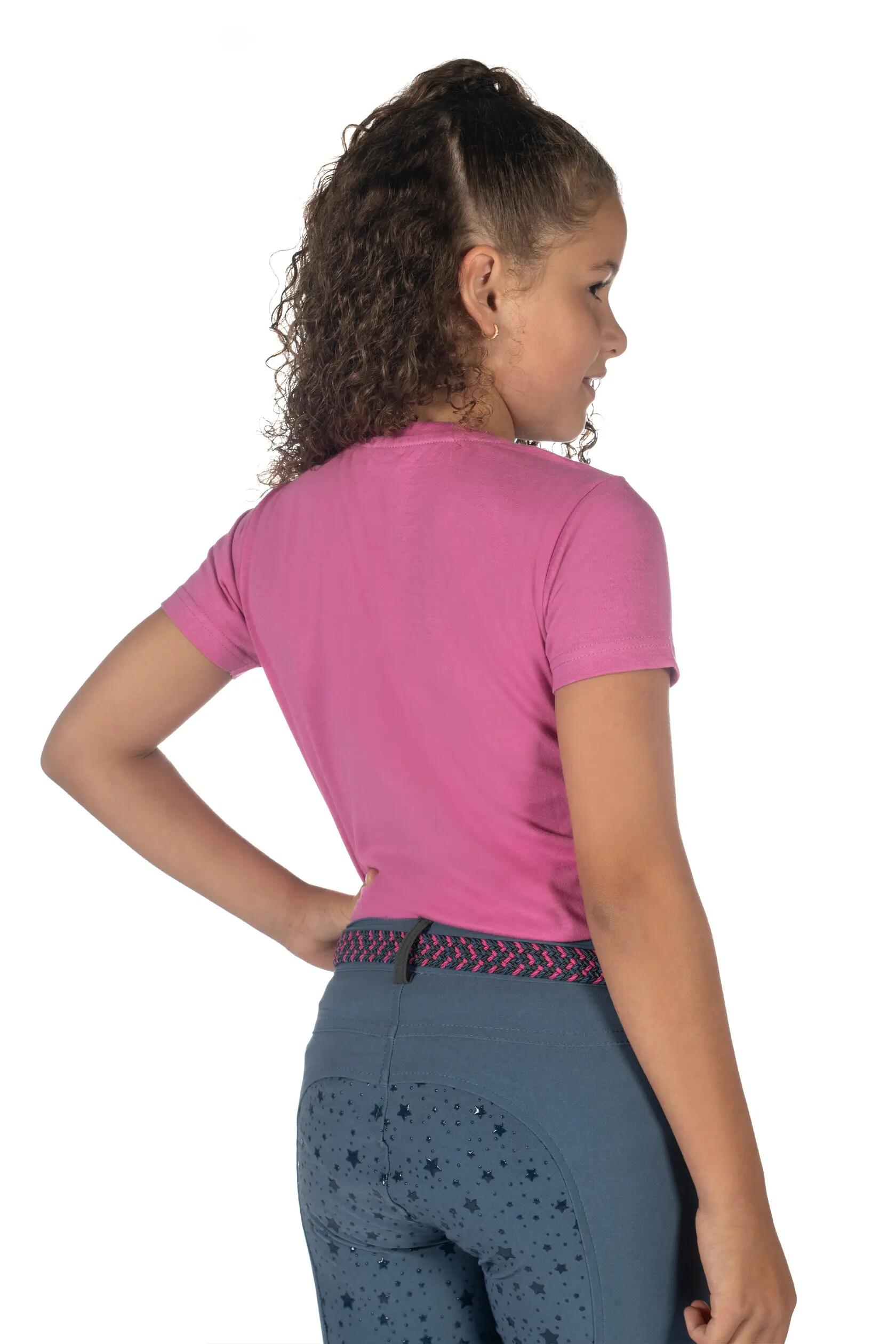 Katoenen meisjes-T-shirt HKM Pony Club 4/7