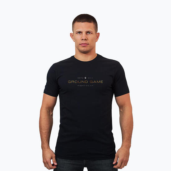 T-shirt homme Ground Game Gold Typo