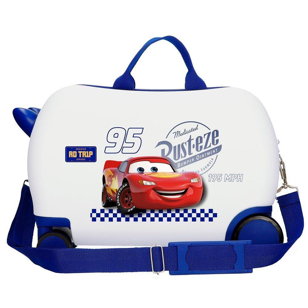 Mala infantil Cars rd trip ABS com capacidade de 24L branco 2/5