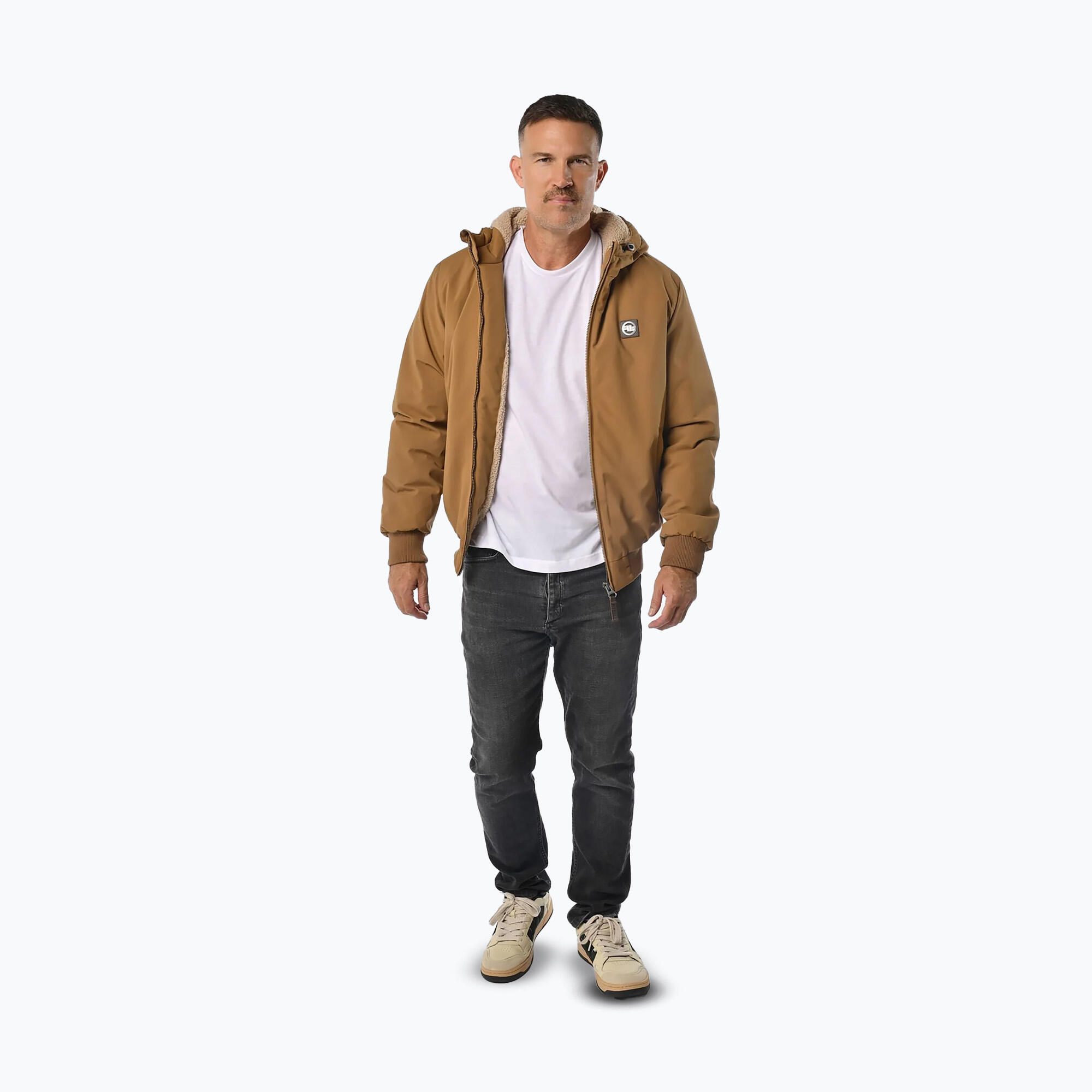 Kurtka zimowa męska Pitbull Elkwood 3 Sherpa Hooded 2/7