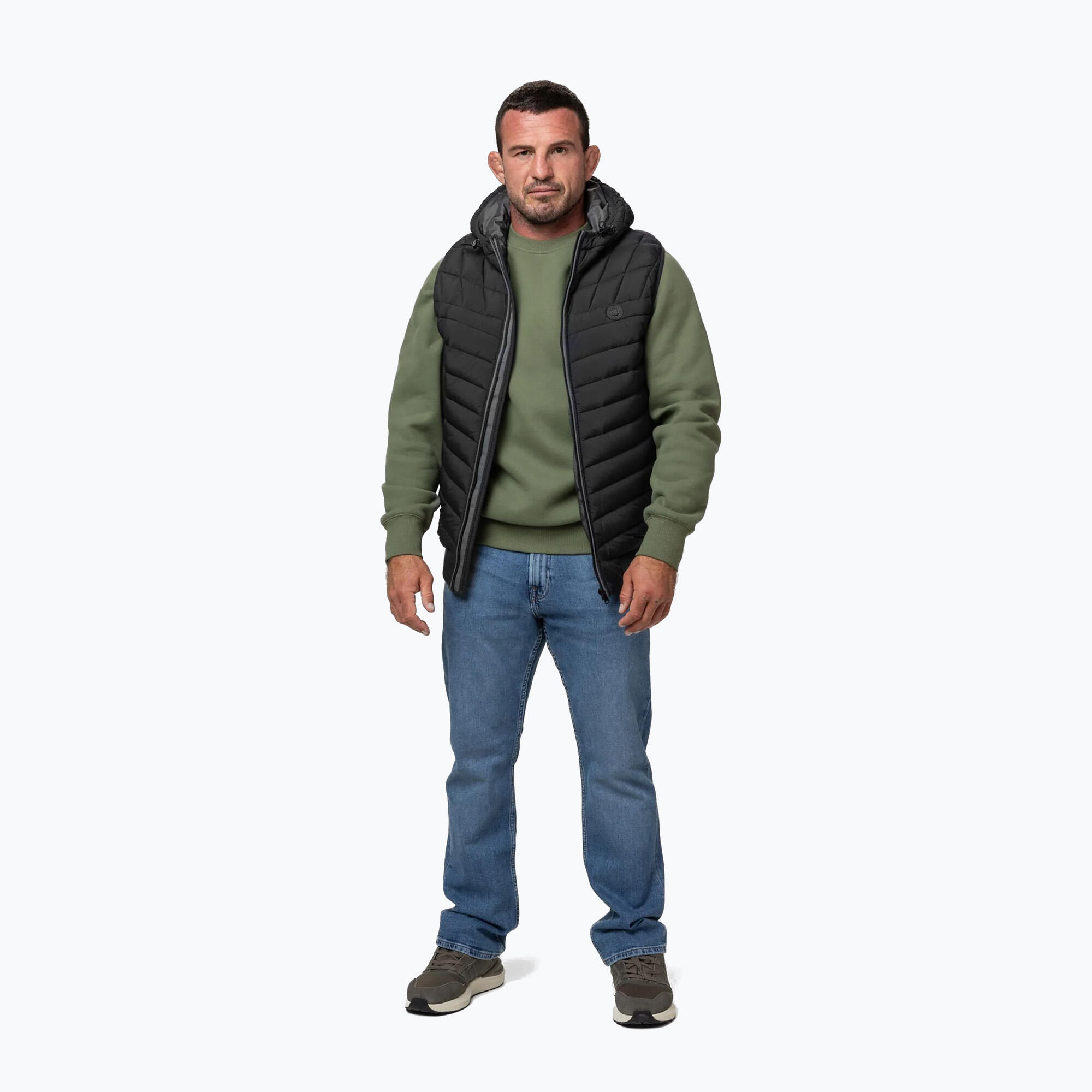 Bezrękawnik męski Pitbull Naylor Padded Hooded 2/7