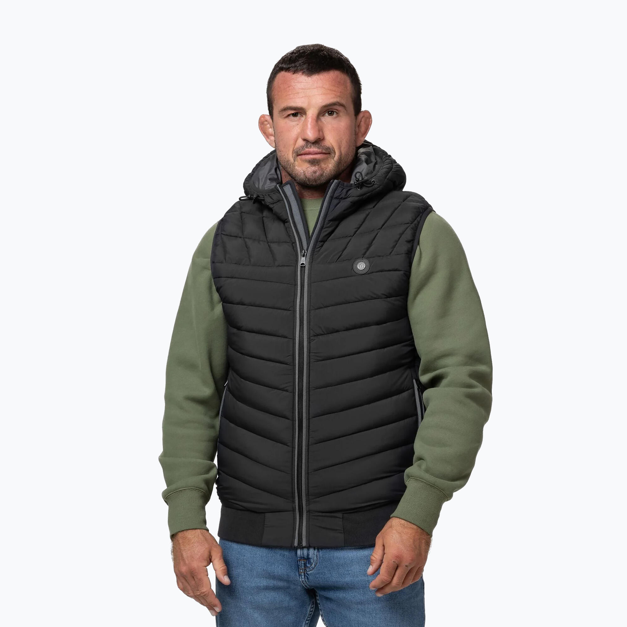 Bezrękawnik męski Pitbull Naylor Padded Hooded 4/7