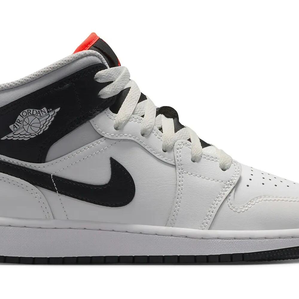 Jordan 1 Mid Summit White Infrared Black (GS)
