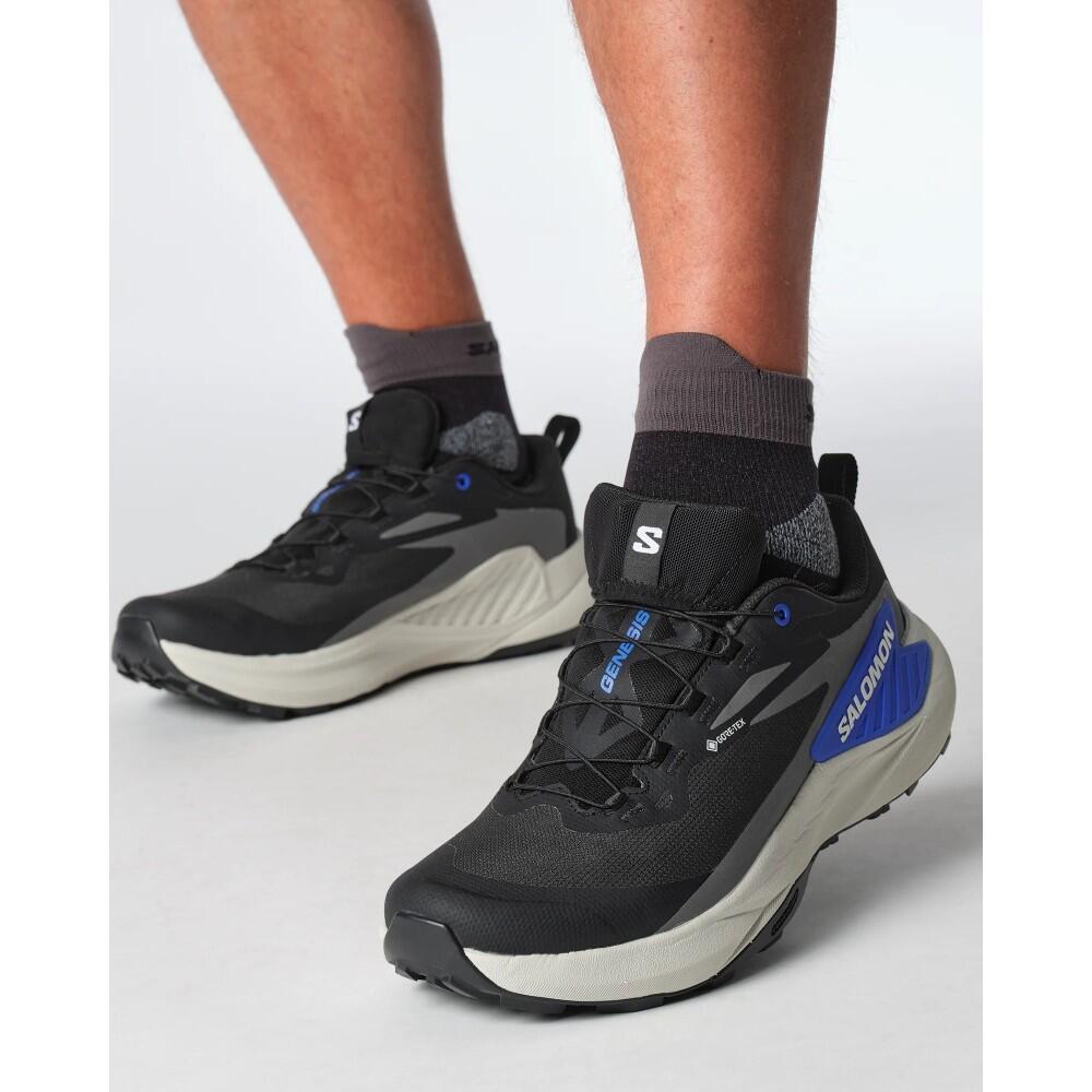 SALOMON chaussure trail GENESIS GTX - BLK/LUNROC/FRNCHB M 2026 3/4