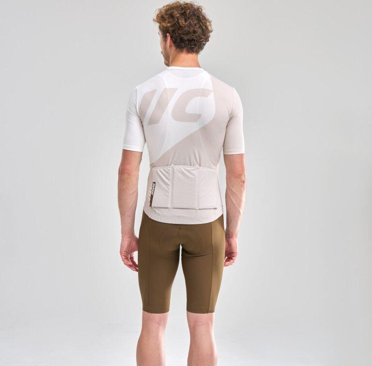 Mavic Icon Graphic Kurzarm-Trikot für Herren, Weiß/Beige 3/6