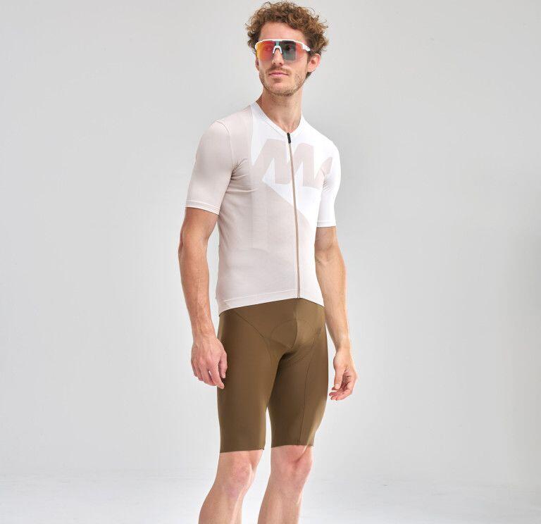 Mavic Icon Graphic Kurzarm-Trikot für Herren, Weiß/Beige 2/6