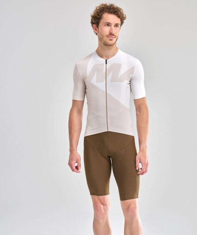 Mavic Icon Graphic Kurzarm-Trikot für Herren, Weiß/Beige 4/6