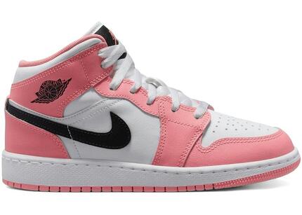 Jordan 1 Mid Pink Gaze (GS) - Sneaker mid-top enfant