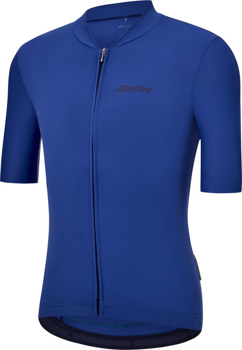Santini Sensation uniseks fietsshirt met korte mouwen, blauw 3/3