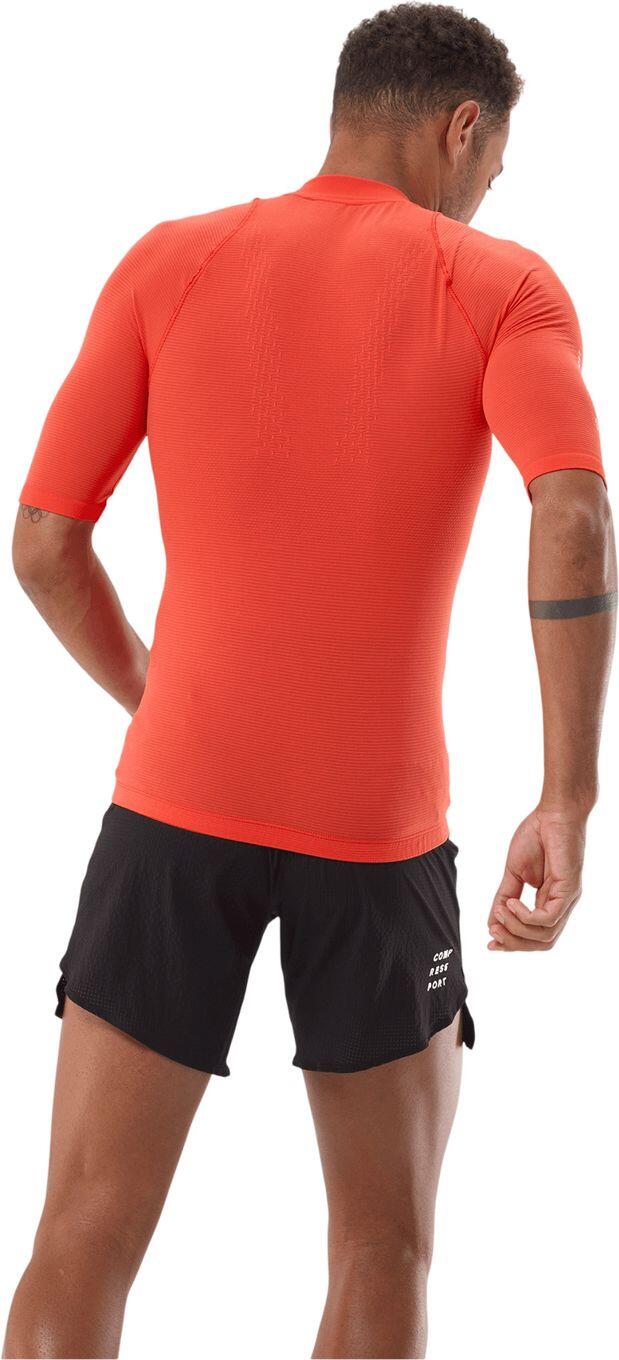 Compressport Trail Racing Postural Kurzarm-Trikot für Herren, orange 2/4