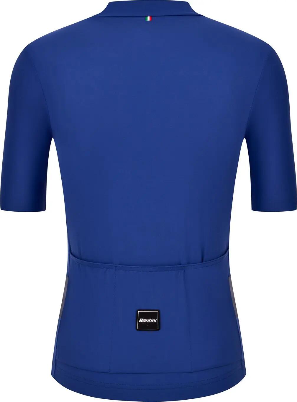 Maillot Manches Courtes Santini Sensation Bleu Unisexe 2/3