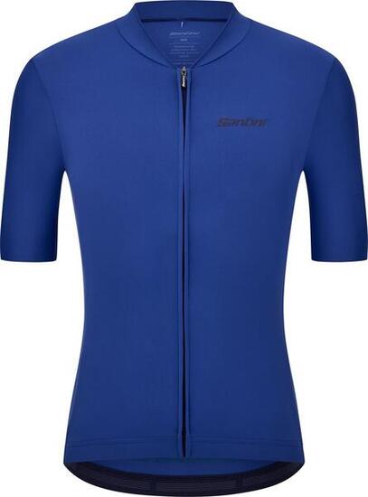 Maillot de manga corta Santini Sensation azul unisex