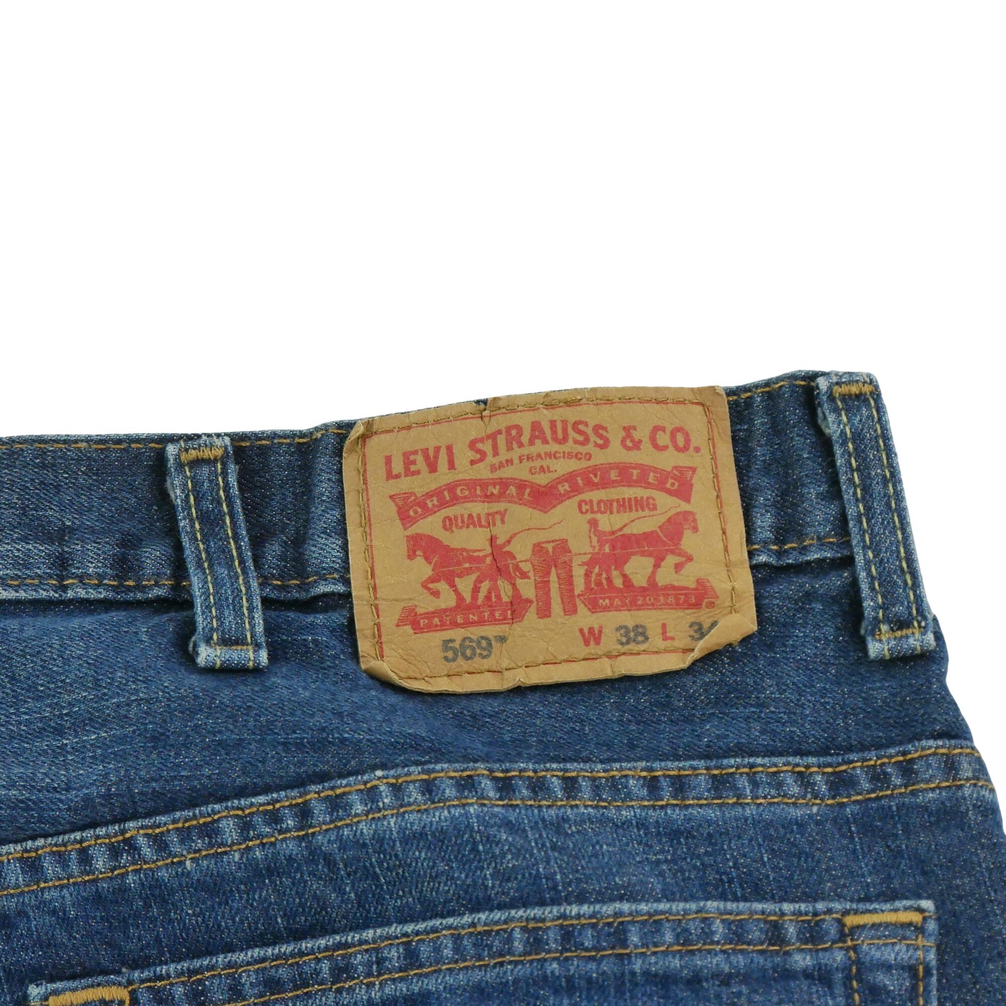 Spodnie jeansowe męskie Levi Strauss 569 Loose Fit W38/L34 6/7