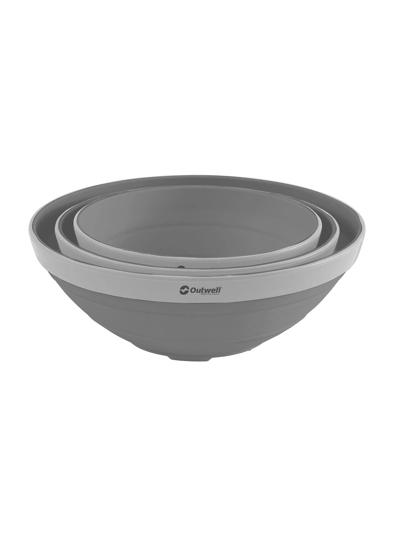Miski turystyczne Outwell Collaps Bowl Set - grey mist 3/3