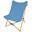 Chaise longue Tofte - chaise relax de camping - pliable - Max. 120 kg - Bleu