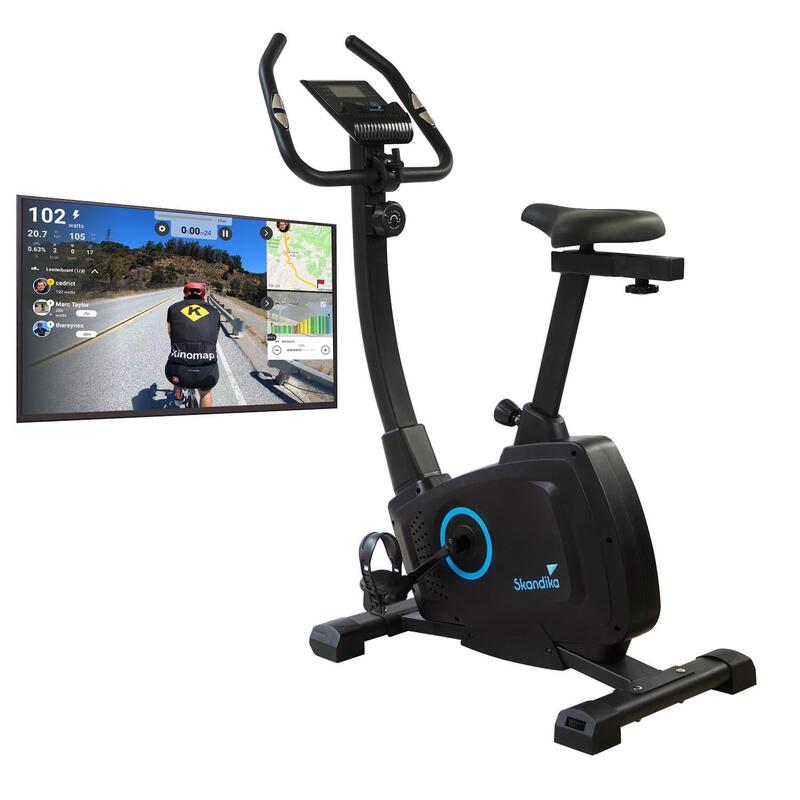 Bragi - Vélo d'appartement - 8 niveaux de résistance - Inertie 7 kg - Bluetooth
