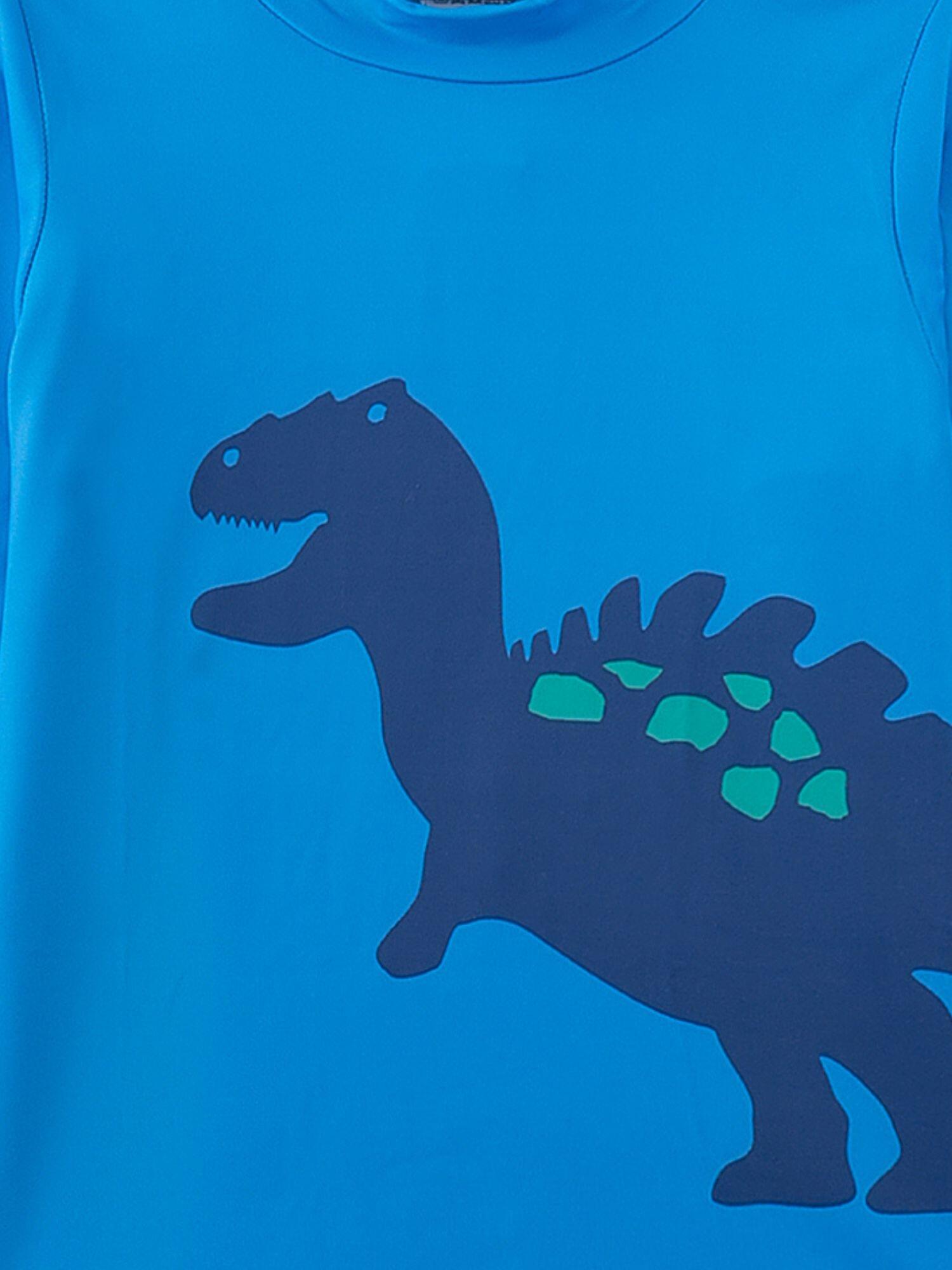 Jungen UV Schwimmshirt langarm Dino 3/4