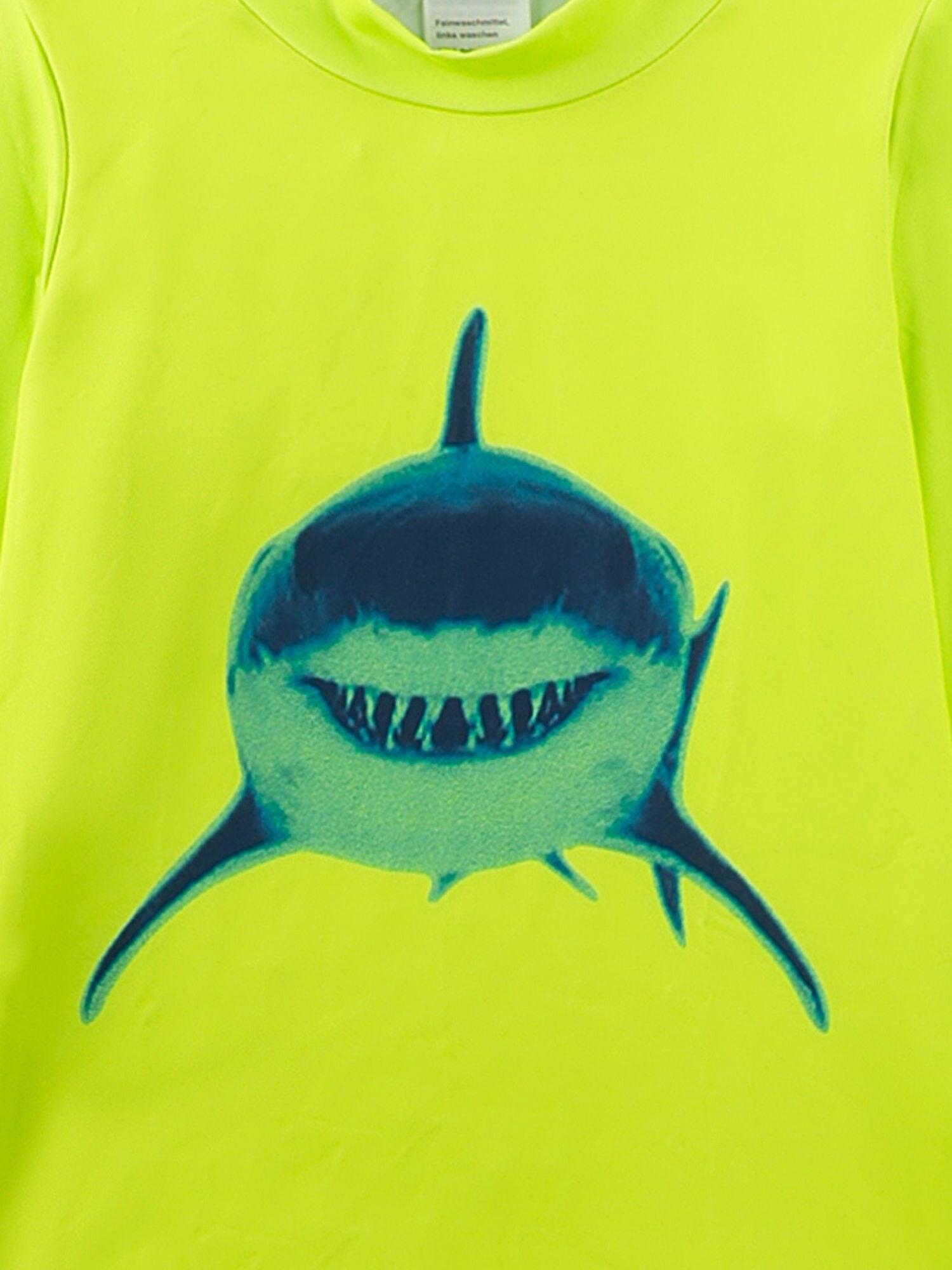 T-shirt de bain anti-UV manches longues pour garçon motif requin 3/3