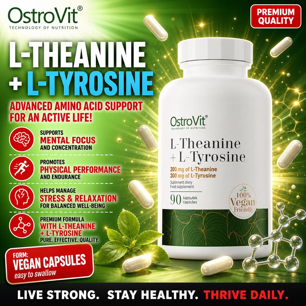 OstroVit L-Theanine + L-Tyrosine 90 Vege Caps