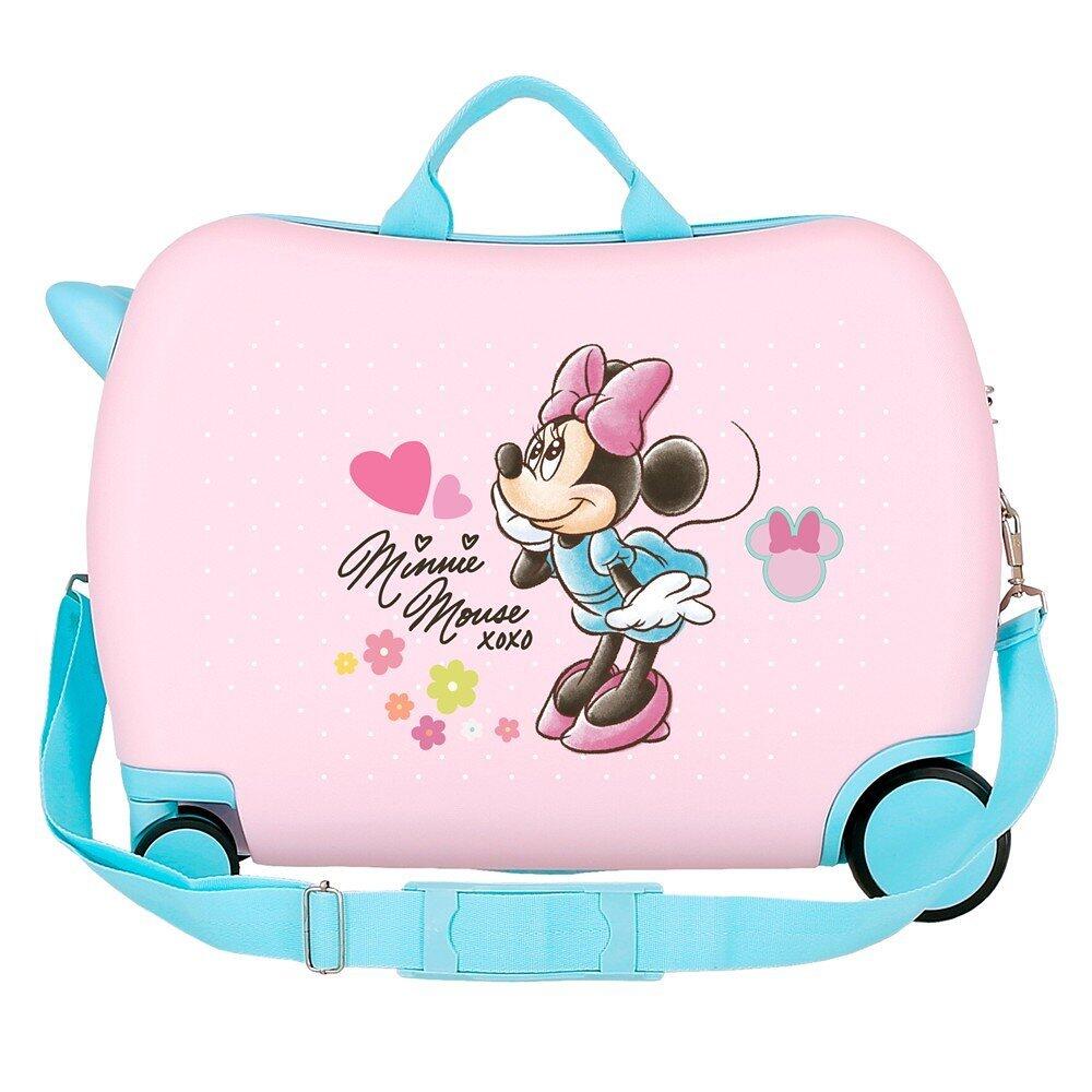 Valise enfant Minnie imagine ABS avec une capacité de 38L rose 2/5
