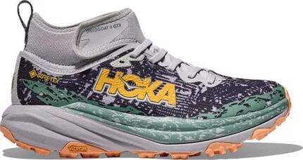 Hoka Speedgoat 6 Mid GTX Trail-Schuhe Herren Grau/Grün/Orange