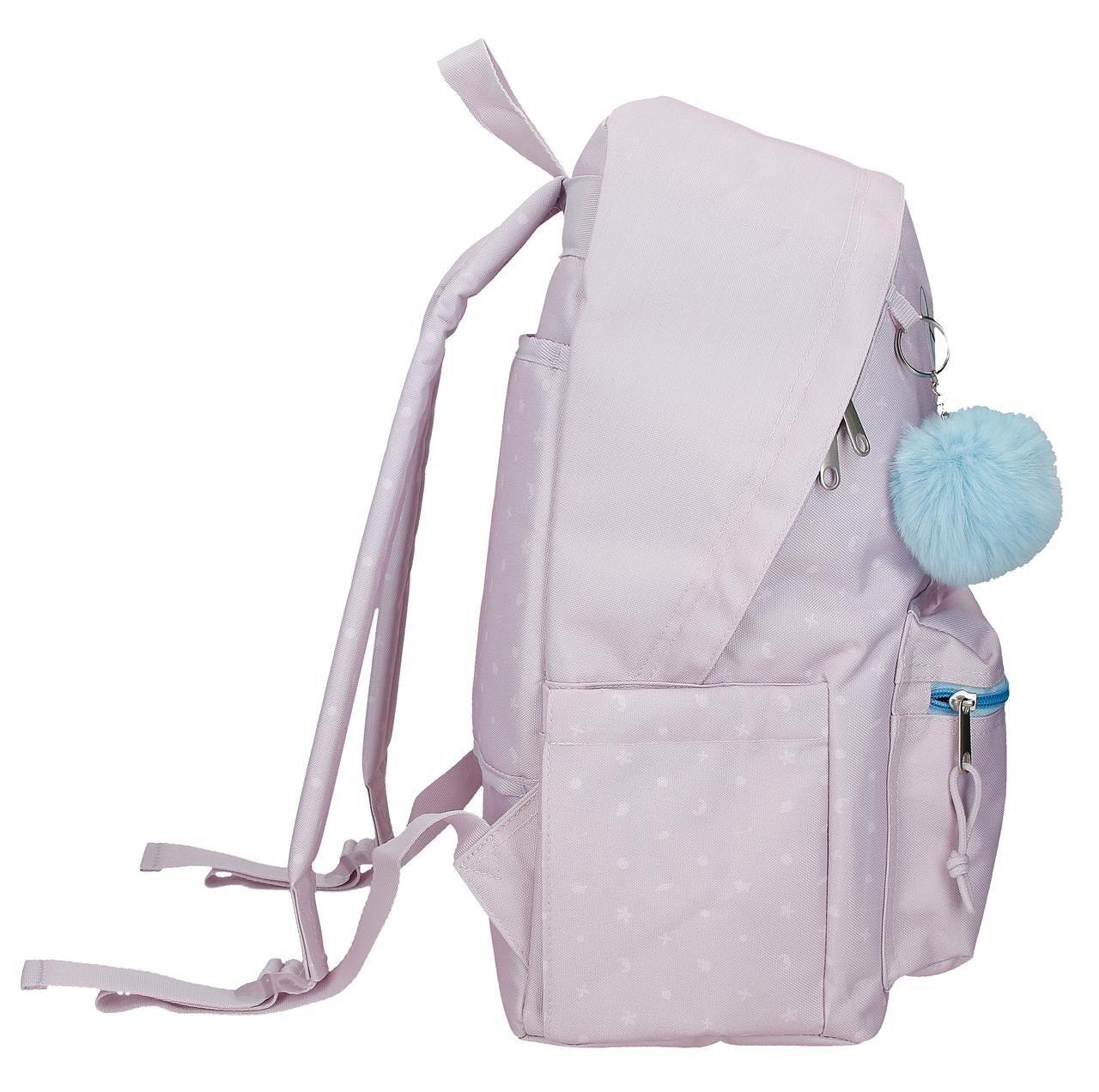 Mochila escolar adaptável a carrinho Stitch from Hawaii 32x44x15 cm nude 4/5