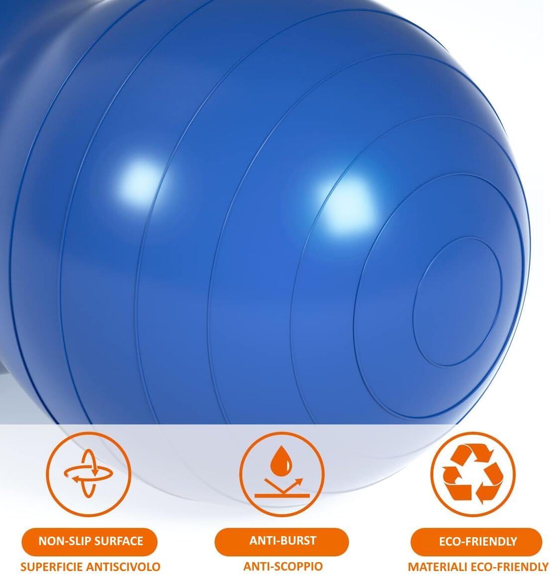 Peanut Ball 80x40cm - Ballon Forme Arachide pour Pilates, Yoga Ball FF 2/5