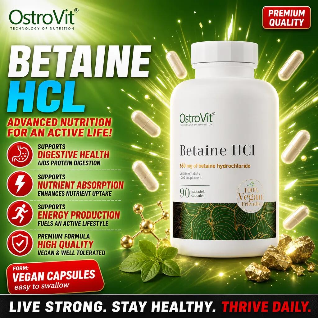 OstroVit Betaine HCL 90 Vege Caps