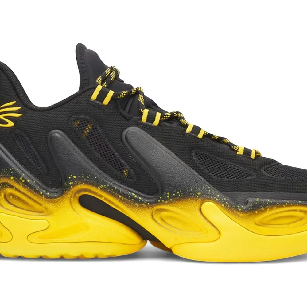 Under Armour Curry 13 Black Yellow - Men's Sport Walking Shoes