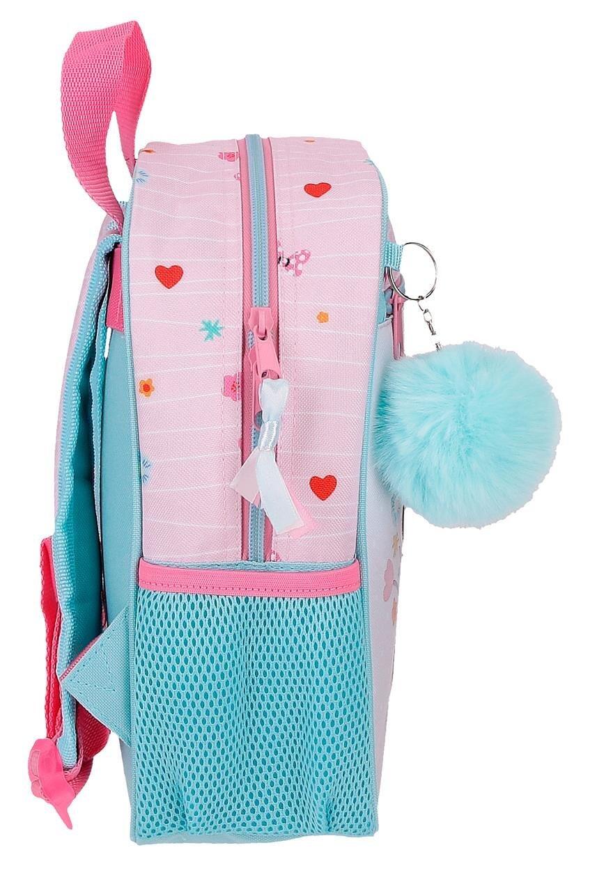 Mochila escolar adaptável a carrinho Minnie happy to be me 23x28x10 cm rosa 4/5