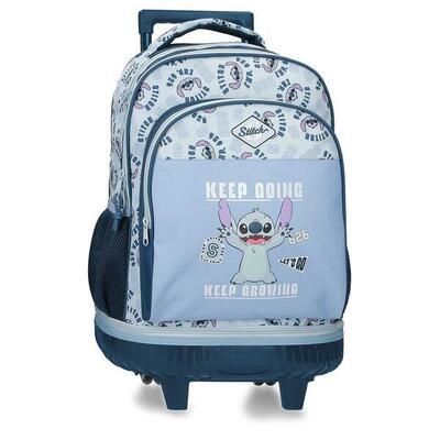 Zaino compatto smontabile Stitch keep going 32x45x21 cm blu navy