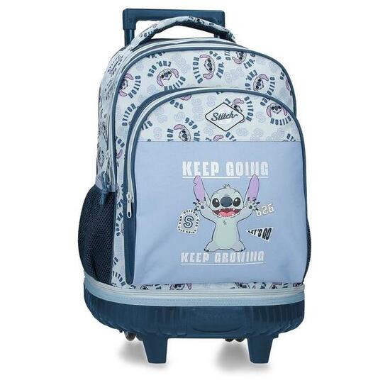 Zaino compatto smontabile Stitch keep going 32x45x21 cm blu navy
